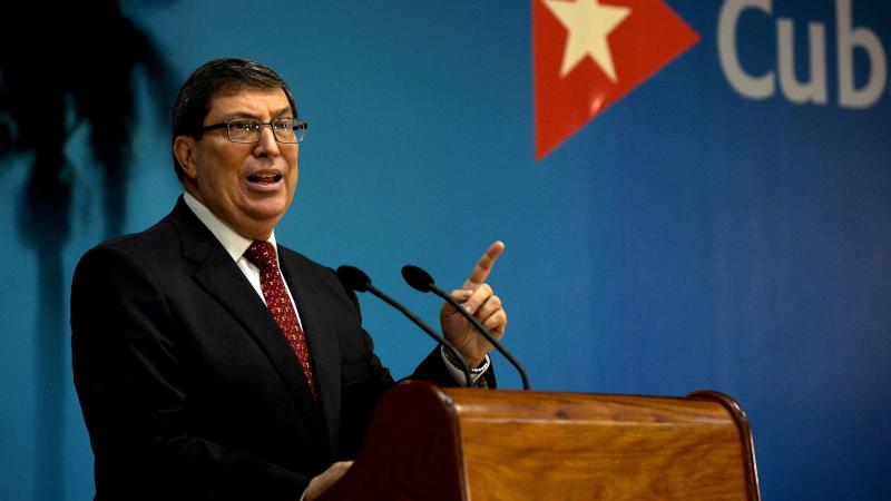 Cuban Foreign Minister Bruno Rodríguez Parrilla, Oct. 22, 2020