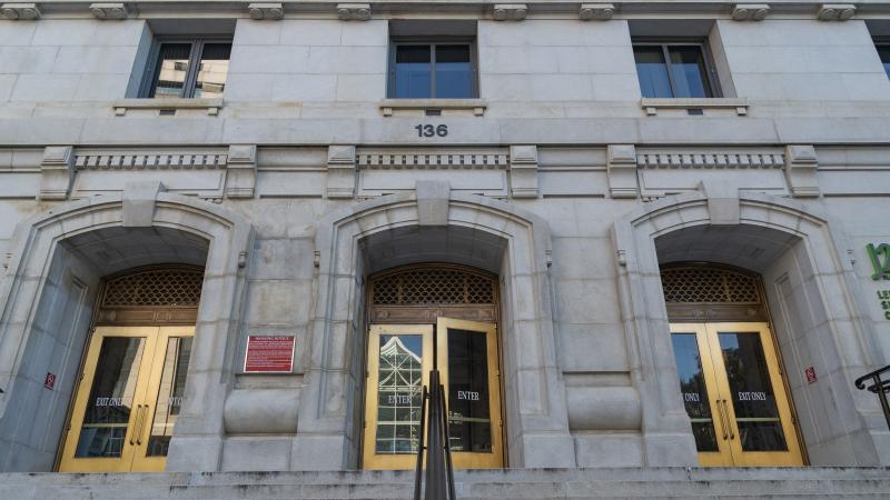 An exterior view of the Superior Court building of Fulton County on August 31, 2022 in Atlanta, Georgia.