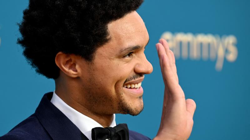 South African comedian Trevor Noah arrives for the 74th Emmy Awards at the Microsoft Theater in Los Angeles, California, on September 12, 2022.