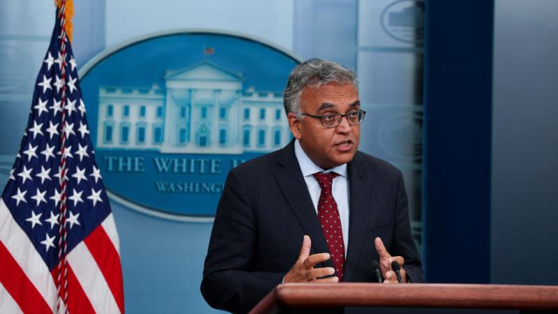 Ashish Jha at the White House, July 2022