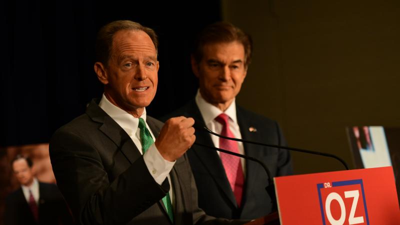 Sen. Pat Toomey, Dr. Mehmet Oz, Philadelphia, Sept. 6, 2022