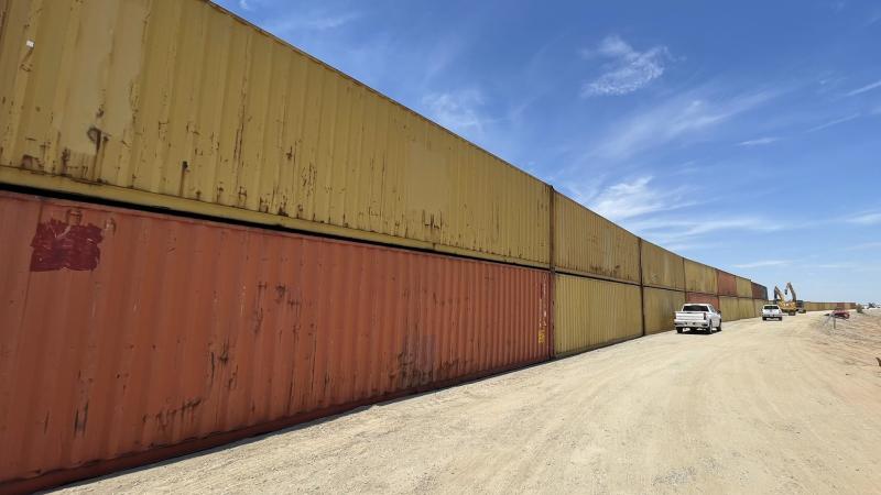 Border wall, Arizona, Aug. 2022