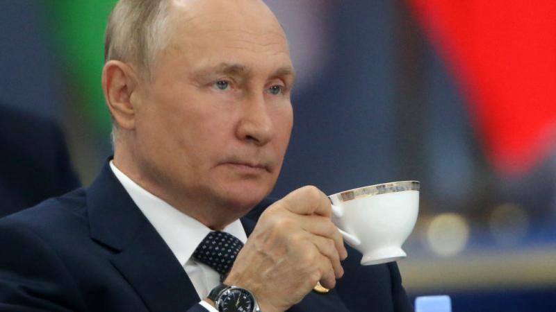 Vladimir Putin in Kazakhstan, Oct. 2022