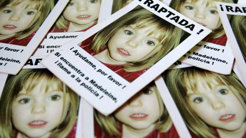 Missing child cards for Madeleine McCann, 2007