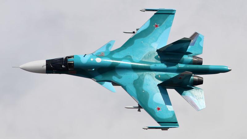 SU 34 fighter jet, Aug. 29, 2015