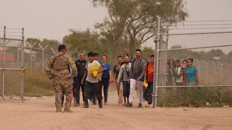 National Guard officer, Eagle Pass, Texas, Oct. 9, 2022