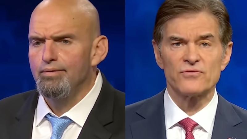 John Fetterman and Mehmet Oz, Oct. 25