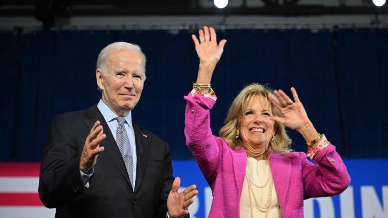 Joe and Jill Biden in Bowie, Md., Nov. 7, 2022