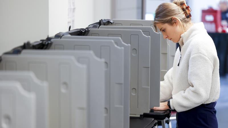 Woman votes, Denver, Colo., Nov. 8, 2022