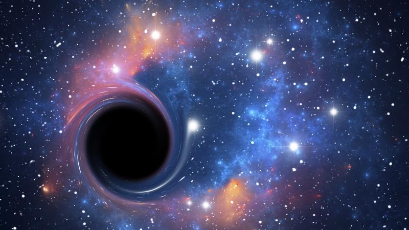 Artist's interpretation of a black hole
