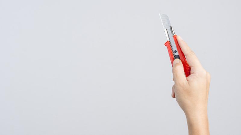 Box cutter, stock photo