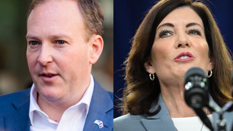Lee Zeldin and Gov. Kathy Hochul