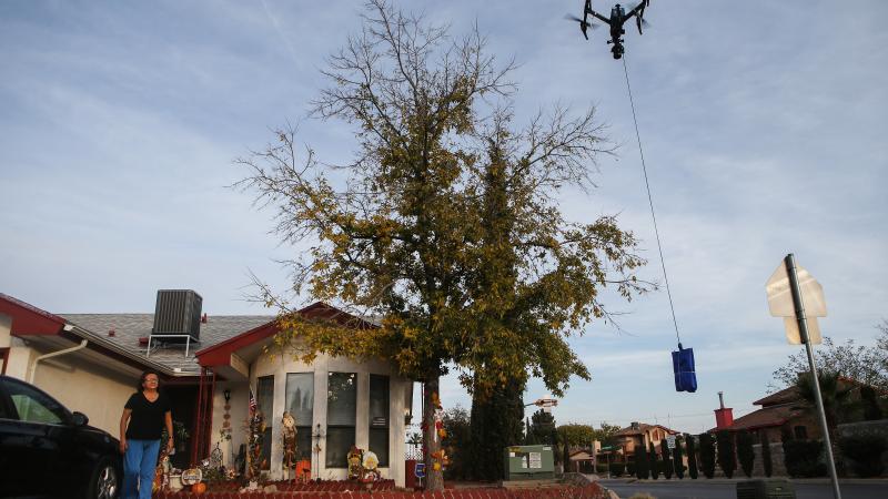 Drone delivery, El Paso, Texas, Nov. 20, 2020