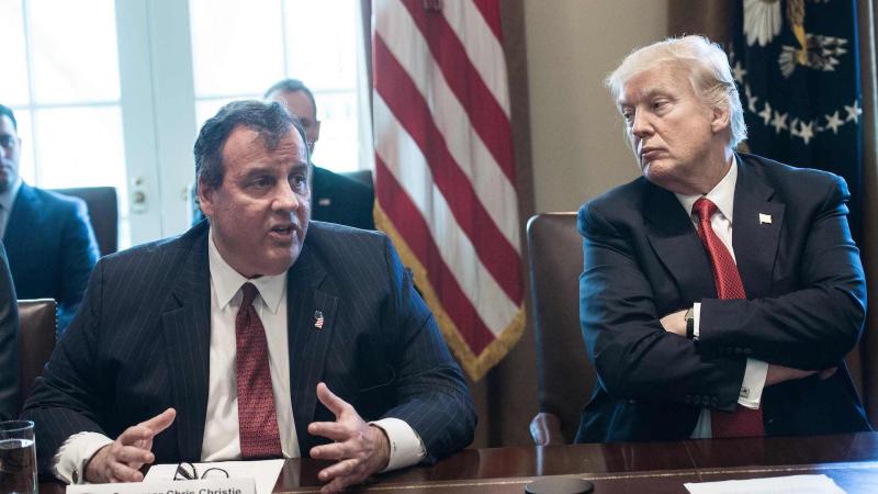 Chris Christie, Donald Trump, Washington, D.C., March 29, 2017