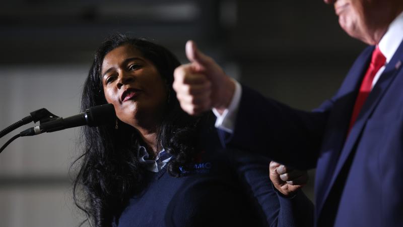 Donald Trump with Kristina Karamo - Michigan GOP 