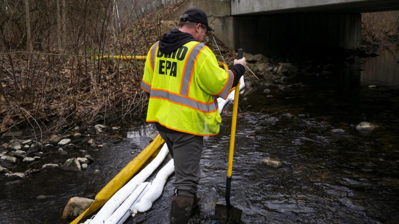 Ohio EPA employee, East Palestine, Ohio, Feb. 20, 2023