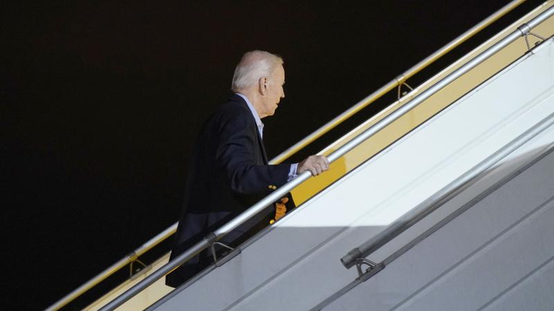Joe Biden, Air Force One, Feb. 20, 2023, Poland