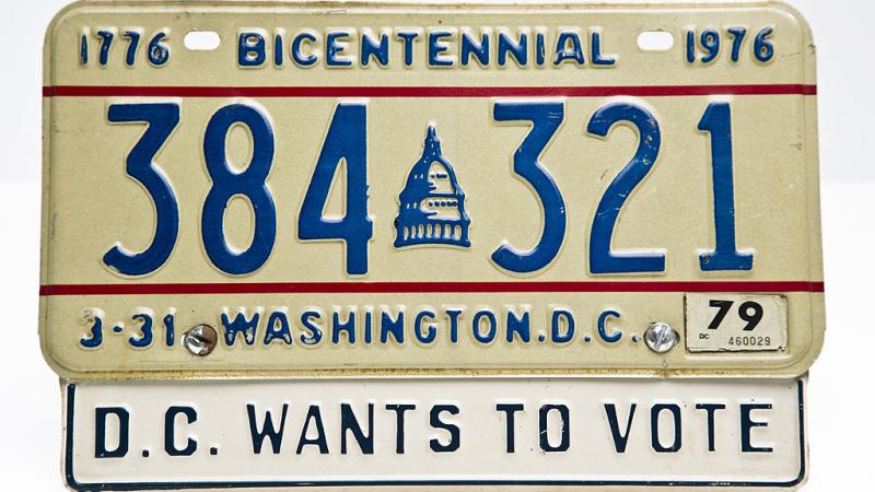 D.C License Plates