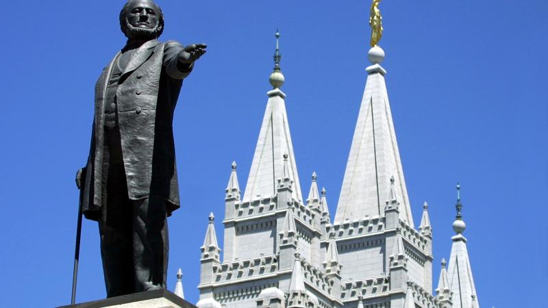Brigham Young, Mormon Temple, July 19, 2001, Salt Lake City, Utah