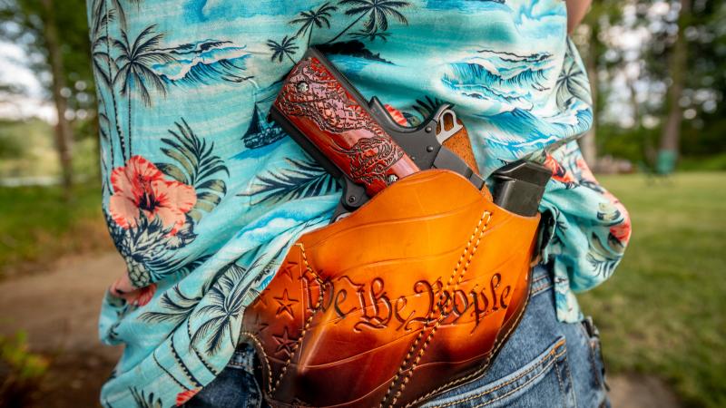 Gun, We the People, Eatonville, Wash., July 4, 2020