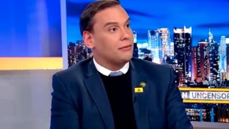 George Santos speaking with Piers Morgan