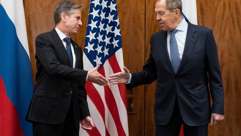 Antony Blinken, Surgey Lavrov, Geneva, Switzerland, Jan. 21, 2022