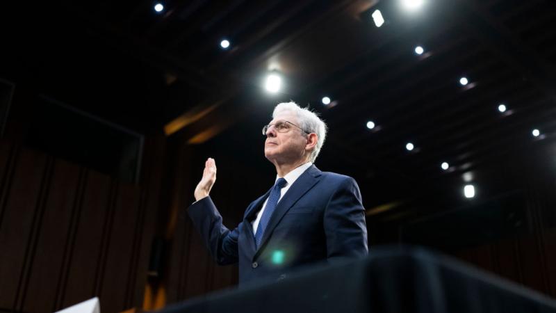 Attorney General Merrick Garland being sworn in, Mar. 1