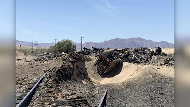Mojave Desert Train Derailment March 2023