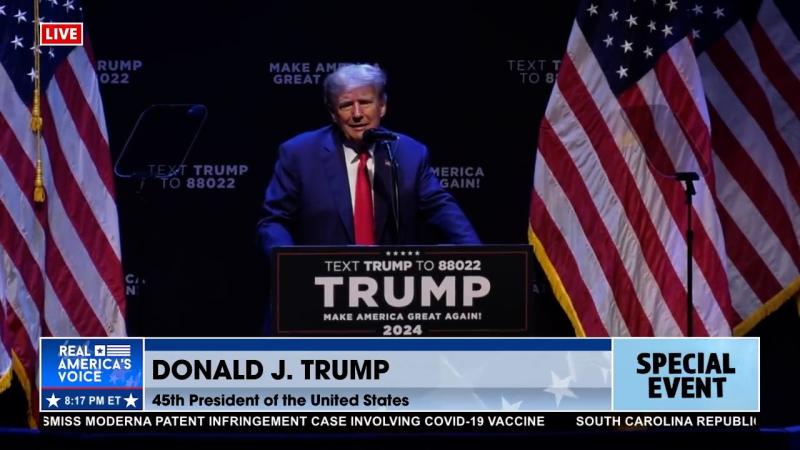 Former President Trump speaks in Davenport, Iowa
