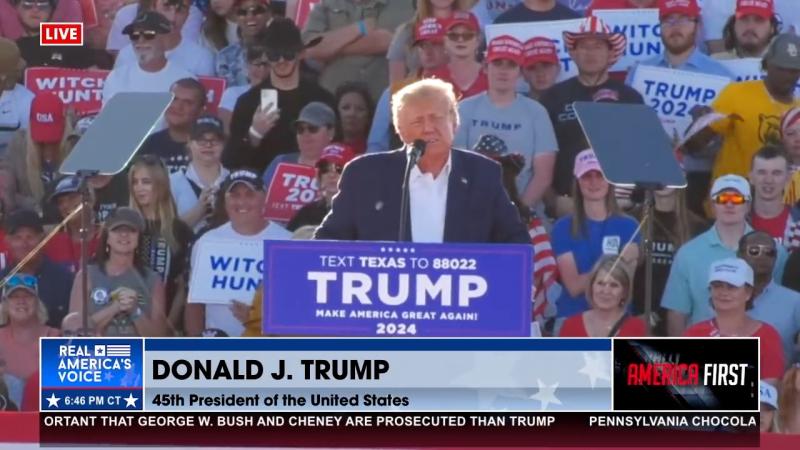 Former President Trump speaks at rally in Waco, TX