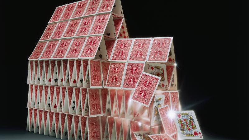 House of cards collapse 