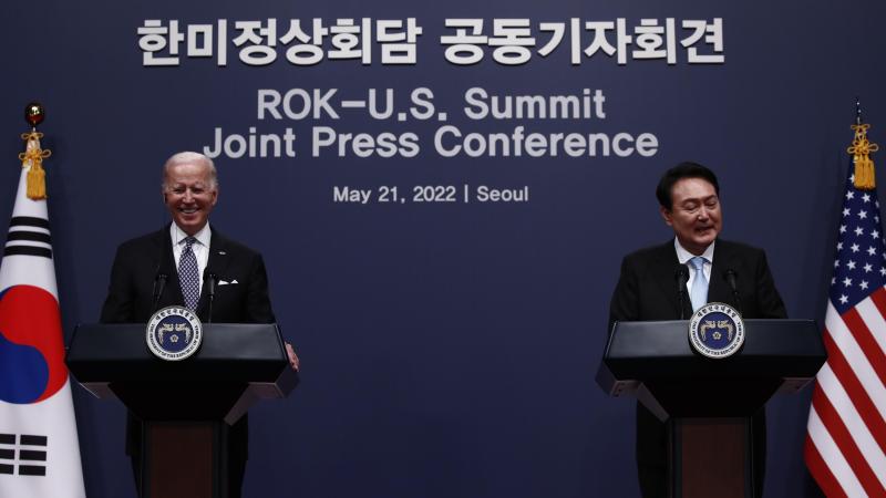 Joe Biden, Yoon Suk-yeol, May 21, 2021, Seuol, South Korea