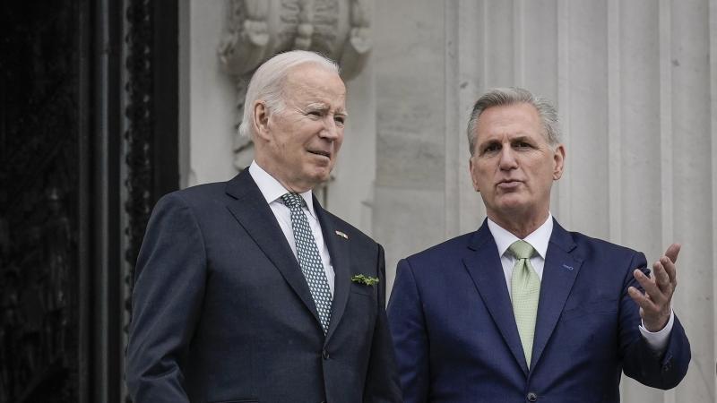 Kevin McCarthy and Joe Biden