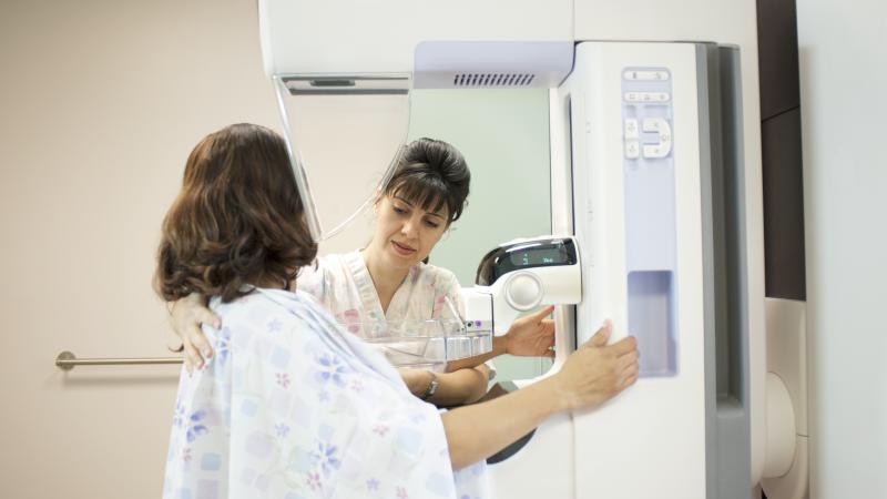 Mammogram, stock photo