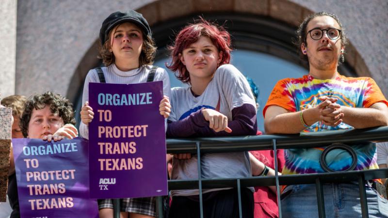 Gender identity protesters