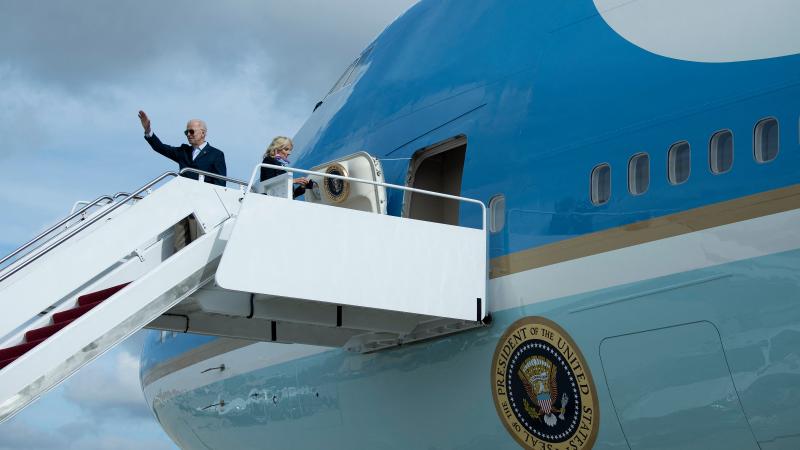 Biden on Air Force One