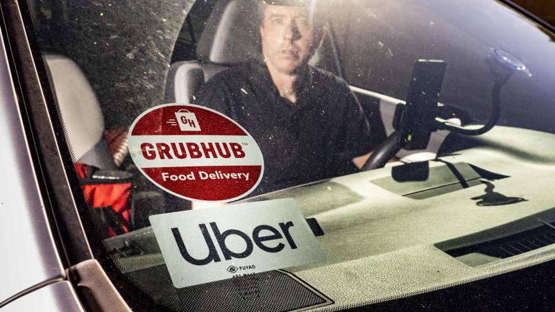 Uber, Grubhub, Calif., March 9, 2022