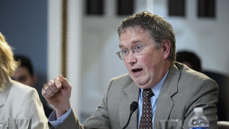 Rep. Thomas Massie (R-KY) speaks during a meeting of the House Rules Committee (May 30, 2023)