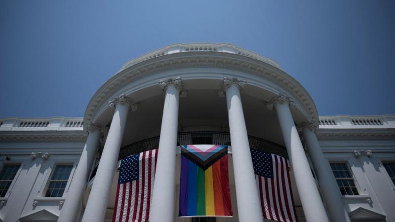 Biden pride display
