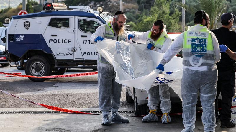 Forensics experts, police, Eli, Israel, June 20, 2023