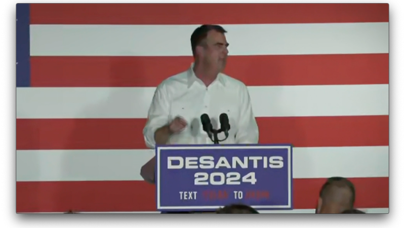 Governor Kevin Stitt publicly endorses presidential candidate Ron DeSantis