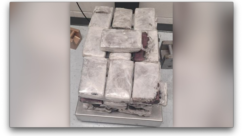 U.S. Customs and Boarder Protection find 146 pounds of cocaine hidden in ice cream machine