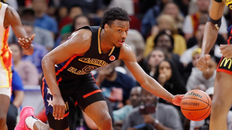 Bronny James, March 28, 2023, Houston, Texas