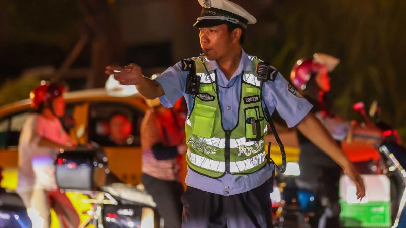 Police, Zhejiang province, China, July 8, 2023