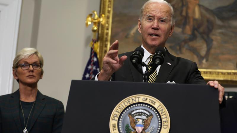 Jennifer Granholm, Joe Biden, Oct. 19, 2023, Washington, D.C.