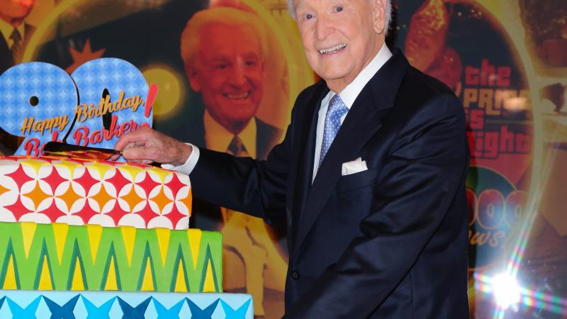 LOS ANGELES, CA - NOVEMBER 05: Bob Barker attends the set of "The Price Is Right" to celebrate his 90th Birthday at CBS Television City on November 5, 2013 in Los Angeles, California