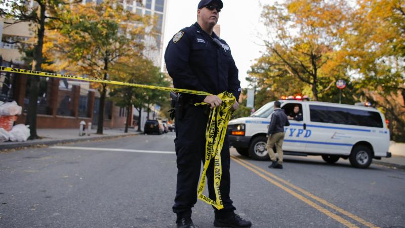 Police crime scene, New York City, Oct. 31, 2017
