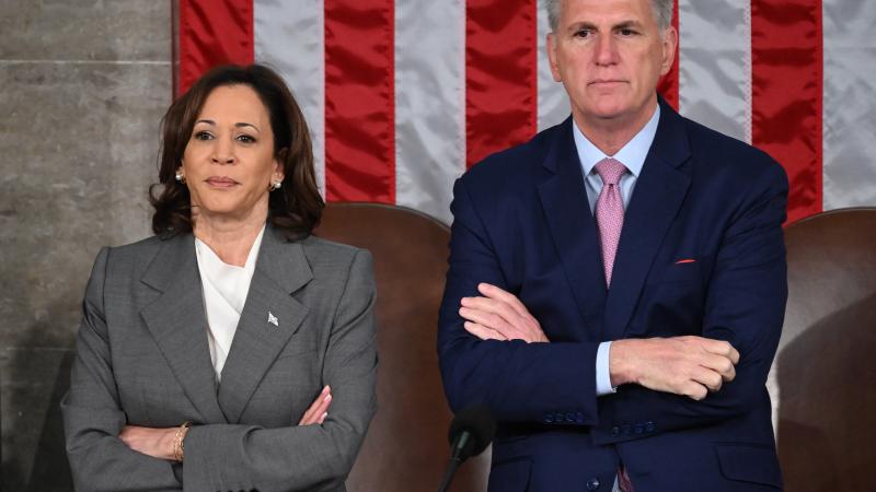 Kamala Harris, Kevin McCarthy, July 19, 2023, Washington, D.C.