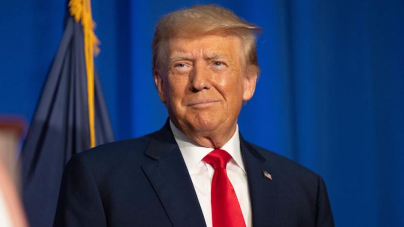 Trump laughing