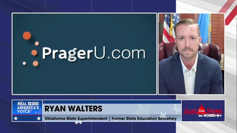 Ryan Walters talks about Oklahoma's new partnership with PragerU for Oklahoma schools on Just the News, No Noise